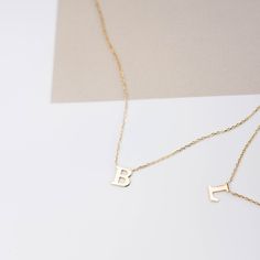 Gold Initial Necklace, Customized Necklace, Personalized, Letter Necklace, Name Necklace, Dainty Custom Necklace, 14K Gold Necklace, 14K Initial Necklace, Gift for Girlfriend Personalized initial necklace in 14K solid gold. Create your necklace exactly as you want it. Write your initial letter or the initial of your beloved. 100% handcrafted with love! D E T A I L S ● Metal: 14K solid white gold, 14K solid gold or 14K solid rose gold ● Your choice of the length (charm + chain) H O W ∙ T O ∙ O R Sterling Silver Name Necklace With Initials In Yellow Gold, Sterling Silver Initial Necklace In Yellow Gold, Elegant Personalized Tan Initial Necklace, White Gold Initial Pendant Name Necklace With Initials, White Gold Initials Name Necklace In 14k, White Gold Initial Pendant Necklace With Initials, 14k White Gold Initials Name Necklace, Classic Yellow Gold Initial Necklace For Personalized Gift, Personalized 14k White Gold Initial Necklace