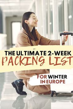 two week Europe packing list in winter, what to wear in Europe winter Paris Packing List Winter, Winter Capsule Wardrobe Travel