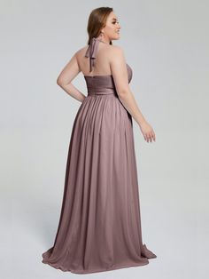 Description:   Presley Halter Split Plus Size Long Bridesmaid Dresses   Details:     Silhouette: A-line  Fabric: Chiffon  Necktie: Halter  Sleeve Length: Sleeveless  Embellishments: Split   Sweep train chiffon dress   With padding and boning.    The model is 5'6" (172cm), 189 lbs. She is wearing a standard US14 (Bust 104cm, Waist 88cm, Hips 113cm, Hollow to hem 123cm).        Ask a question Dresses Details, Ruffles Bridesmaid Dresses, Dresses With Pockets, Peacock Green, Chiffon Bridesmaid Dress, Long Bridesmaid Dresses, Chiffon Bridesmaid, Green Turquoise, Pink Candy