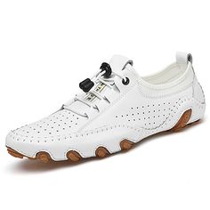 Mens Slip Ons, Inside Shoes, Sporty Casual, Genuine Leather Shoes, Driving Shoes, Lacing Sneakers, Leather Shoes Men, Sneakers Online, Spring 2024