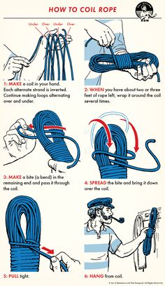 instructions on how to tie a rope