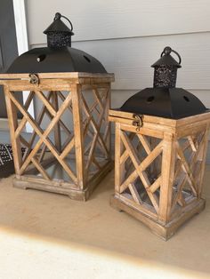 Wooden lanterns on front porch to add candles Amazon Influencer, Rustic Lanterns, Lantern Candle Decor, Lantern Set, Candle Lantern, Rustic Wedding Centerpieces, Metal Lanterns, Wedding Centerpiece, Led Candles