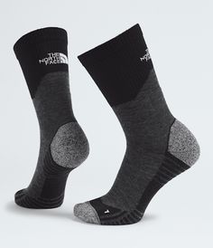 Designed for long days on the trail, the Hiking Crew Socks are made from a soft Merino wool blend. They feature both heel and toe cushioning, as well as a padded sole, for comfort and performance mile after mile. Shop All Hiking [North Face, Northface, thenorthface, the northface, TNF, tnf] Durable Comfortable Hiking Socks, Durable Comfortable Socks For Hiking, Breathable Comfortable Hiking Socks, Durable Winter Hiking Socks, Durable Socks For Outdoor Activities, Functional Breathable Socks For Outdoor, Breathable Functional Socks For Outdoor, Breathable Functional Outdoor Socks, Comfortable Anti-odor Hiking Socks