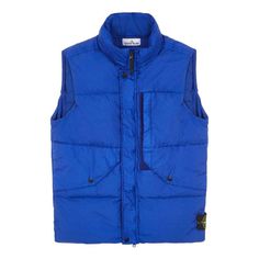 STONE ISLAND Crinkle Reps Down Vest 'Blue' 7915G0423-V0022 Limited Edition Sneakers, Apparel Shop, Sports Sneakers, Down Vest, Stone Island, Limited Edition, Sports, Stone, Sneakers