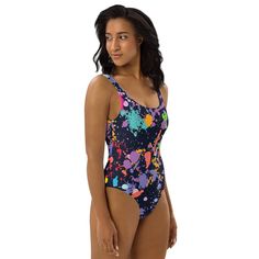 This one-piece swimsuit for all figures will bring out your best features. Enjoy the smooth fabric and the flattering design, and show it off by the sea or pool! • 82% Polyester, 18% Spandex • Chlorine-resistant fabric • Cheeky fit with a scoop neckline and a low scoop back • Zig-zag stitching • Double-layer front One-piece Swimwear For Water Sports, One-piece Summer Swimwear For Water Sports, Summer One-piece Swimwear For Water Sports, One-piece Fitted Tankini For Water Sports, Fitted One-piece Tankini For Water Sports, Fitted Swim Dress For Water Sports, Fitted Swimwear For Water Sports In Summer, Multicolor Nylon Tankini For Pool, Fitted Tankini For Water Sports