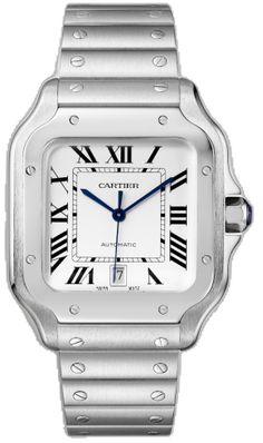 Cartier Watch, Leather Bracelets, Mechanical Movement, Cartier, Leather Bracelet, Leather, Santos