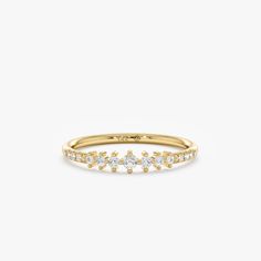 Yellow Gold Graduated Diamond Ring Solid Gold Bracelet, Fine Ring, Initial Jewelry, Diamond Wedding Band, Gold Wedding Rings, Diamond Eternity, Ring Engagement, Color Ring, Gold Set