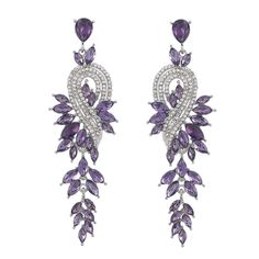 Material: Alloy 
 Fashion Element: Leaves 
 Style: INS Style Geometric Leaves, Earrings For Wedding, Crystal Statement Earrings, Leaves Earrings, Long Dangle Earrings, Prom Party, Bridesmaid Earrings, Rhinestone Earrings, Watch Necklace