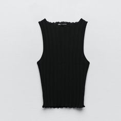 The Material Is Very Stretchy - Dimensions In Photographs Don’t Take In To Account The Stretch. I’m Usually A L And These Fit Great. Black Sleeveless Top With Ribbed Neckline, Black Tank Top With Ribbed Neckline For Summer, Black Ribbed Neckline Tank Top For Summer, Chic Black Top With Ribbed Neckline, Black Tops With Ribbed Neckline For Summer, Black Tops With Ribbed Neckline For Spring, Summer Black Tops With Ribbed Neckline, Black Summer Tops With Ribbed Neckline, Trendy Black Tops With Ribbed Neckline