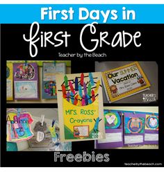 the first days in first grade are great for students to use