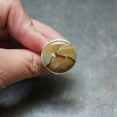 Owyhee Picture Jasper Statement Ring – AccentYourself Handmade Jasper Rings As A Gift, Handmade Jasper Rings As Gift, Handmade Jasper Rings For Gift, Unique Jasper Rings For Gift, Plain Silver Rings, Sea Glass Ring, Picture Jasper, Ring Pictures, Glass Rings