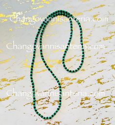 Choose from any of these styles Orisha Warriors and Godness necklaces. Protect yourself from Envy and any bad energies coming to you. Choose blessed by Santera or simple. Blessed will come with Santera's oils.  For sales and rewards points each purchase go to: https://www.changovannisanteria.com/product-page/orisha-yoruba-necklaces-collares-orisha-yoruba   Please do not use to shower or sleep as material can damage. Made of elastic string.     Any questions or guidance feel free to message me. I Green Spiritual Necklace For Festival, Green Spiritual Necklace For Festivals, Traditional Green Necklace For Meditation, Green Spiritual Crystal Necklaces For Festivals, Spiritual Green Crystal Necklaces For Festivals, Green Spiritual Crystal Necklace For Festival, Green Spiritual Long Beaded Necklaces, Spiritual Green Long Beaded Necklaces, Spiritual Green Necklaces For Festivals