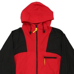 Description:Vintage red Marlboro jacket, fits x-large.GENDER: mens CONDITION: very good.STYLE: jacketERA: 1990sCOLOUR: redFABRIC: nylonNotes: Label says L, estimated an XL. Red Nylon Hooded Track Jacket, Red Hooded Track Jacket For Outdoor Activities, Red Hooded Nylon Windbreaker, Urban Style Red Track Jacket For Streetwear, Red Nylon Hooded Jacket For Fall, Urban Red Track Jacket For Winter, Red Urban Track Jacket For Winter, Red Nylon Streetwear Windbreaker, Red Nylon Windbreaker For Streetwear