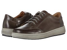 Josef Seibel David 03 - Men's Shoes : Gray/Kombi Westin/Tumble : The Josef Seibel David 03 sneaker is made of leather or suede with a lace-up closure. Leather lining and cushioned footbed. Durable synthetic outsole. Imported. Measurements: Weight: 15 oz Product measurements were taken using size 42 (US Men's 8.5-9), width M. Please note that measurements may vary by size. Weight of footwear is based on a single item, not a pair. Brown Wingtip Sneakers With Ortholite Insole, Brown Wingtip Sneakers With Removable Insole, Brown Lace-up Walking Shoes With Ortholite Insole, Rubber Sole Lace-up Shoes For Walking, Brown Lace-up Walking Shoes With Removable Insole, Suede Lace-up Walking Shoes With Removable Insole, Leather Lace-up Walking Shoes, Leather Lace-up Walking Shoes With Laces, Lace-up Walking Shoes With Ortholite Insole