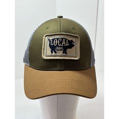 Everyday Trucker Hat, Structured, Local Bbq Pig, With Tags State Legacy Revival Olive, Green, & Brown Never Worn, Was A Shelf Hat Manufacturing Flaw Patch Coming Up Slightly ~ See 10th Picture Clean No Holes Or Rips Great Pre~Owned Condition Please View Pictorial Description On Zoom-In To View. I Try My Best To List Any Flaws. I Apologize If Any Flaws Are Overlooked. ~New Items May Have Natural Flaws~ Measurements In The Pictures Color May Vary Slightly Due To Lighting. Fast Shipping, Will Packa Casual Snapback Hat For Country Events, Casual Brown Trucker Hat For Country Events, Bbq Pig, Green Brown, New Items, Hats For Men, Olive Green, Trucker Hat, Accessories Hats