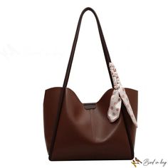 Bird in Bag - Large capacity handbag bag women's bag new simple fashion shoulder tote bag Trendy Solid Color Tote Bags, Trendy Tote Hobo Bag For Daily Use, Trendy Solid Color Tote Box Bag, Chic Solid Color Bags For Daily Use, Chic Solid Color Tote Bag, Trendy Solid Color Office Bag, Trendy Solid Color Hobo Tote Bag, Trendy Solid Color Hobo Bag For Office, Trendy Solid Color Top Handle Hobo Bag