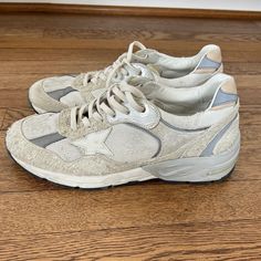 These Golden Goose Dad-Star For Women Shoes Are Sized 41 And Are Very Lightly Worn. Shoes Golden Goose, Goose Shoes, Golden Goose Shoes, Star Shoes, Shoes Color, Golden Goose, White Cream, Cream White, Womens Shoes Sneakers