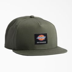 Simple, understated styling makes this Dickies Skateboarding cap perfect for daily wearing. The hat has a flat brim, adjustable snapback closure, and 100% cotton twill fabric. Urban Flat Bill Baseball Cap For Everyday, Urban Style Snapback Hat With Flat Bill, Urban Flat Bill Baseball Cap For Skateboarding, Urban Snapback Hat For Skateboarding With Flat Bill, Casual Snapback Hat With Flat Bill For Skateboarding, Urban Flat Brim Baseball Cap For Skateboarding, Urban Style Flat Bill Baseball Cap, Urban Style Everyday Snapback Hat With Flat Bill, Urban Snapback Hat For Skateboarding