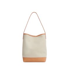 Mansur Gavriel everyday hobo bag in linen and cotton  Shoulder strap, 11" drop Open top with magnetic closure  Approx. 13.4"H x 10.4"W x 6.7"D Made in Italy Canvas Hobo Bag, Mansur Gavriel, Open Top, Hobo Bag, Magnetic Closure, 4 H, Shoulder Strap, Tops Designs, In Italy