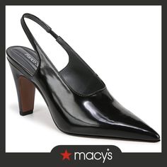 in stock Sorrento, Slingback Pump, Franco Sarto, Black Pumps, Black Faux Leather, Pick Up, In Store, Buy Online, Faux Leather