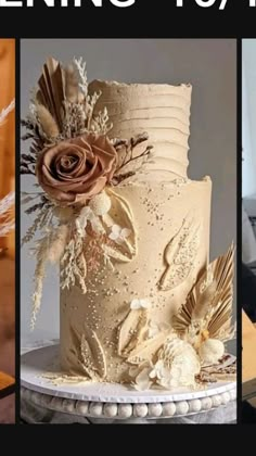 there are three different types of wedding cakes