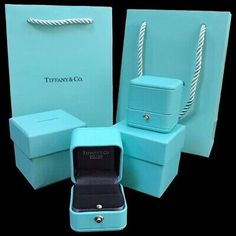 Tiffany & Co Engagement Ring Set /2 Boxes+2 Bags+2 Pouches+2 Outer Box+2 Folders | eBay Tiffany Gifts, Tiffany Ring, Tiffany Blue Box, Tiffany Box, Gifts For Your Sister, Special Ring, Rings Jewelry Fashion, Travel Jewelry Case, Blue Box