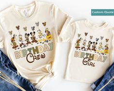 Mickey Friends Animal Kingdom Balloon Birthday Squad Shirt / Birthday Girl Birthday Crew T-shirt Disbey Birthday Shirt, Disney Spring Break Shirts, Animal Kingdom Birthday Shirt, Epcot Birthday Shirt, Birthday Disney Shirts For Family, Cotton T-shirt With Character Print For Birthday Gift, Crew Neck Top With Cartoon Print For Birthday Gift, White Cartoon Print Top As Birthday Gift, Casual Character Print Top For Birthday