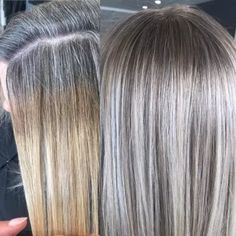 Grey Blonde Hair, Grey Hair Transformation, Beige Hair, Silver Blonde Hair, Grey Hair Inspiration, Covering Gray Hair, Gray Hair Growing Out, Silver Blonde