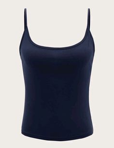 Blue Tank Top Outfit, Top Azul, Png Clothes, Blue Cami, Navy Tank Top, Navy Outfit, Blue Tank Top