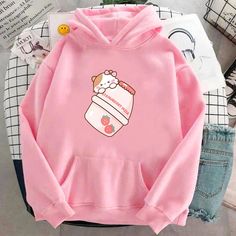 Shein Kawaii, Kawaii Hoodie, Y2k Party, Bags Game, Baby Tees Y2k, Y2k Hoodie, Y2k Baby Tee, Kawaii Plush, Cute Strawberry