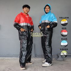 IMPORTANT: PLEASE READ BELOW PRIOR TO ORDERING Size Details : -material width = 61cm -material length = 75cm -hand length = 56cm -Pants length = 105 cm -pant thigh width = 36cm -Material thickness = 0,14mm This PVC vinyl rain coat comes in Color Variant, has an attached hood,elastic sleeves, and pockets for storing keys or small items. The coat has a zipper closure, two front flap closure pockets. This unisex rain jacket is great for keeping in the car, Motorcycle, and bag for those unexpected r Hooded Tracksuit With Pockets For Outdoor, Black Long Sleeve Tracksuit For Outdoor, Cheap Raincoats, Vinyl Raincoat, Rain Suits, Mens Raincoat, Sauna Suit, Raincoat Jacket, Hooded Raincoat