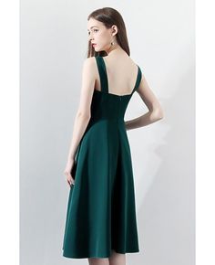 Shop Dark Green Pleated Aline Party Dress with Straps online. All instock with free shipping. Pro since 2009. Solid Color A-line Party Evening Dress, Formal Fit And Flare Sleeveless A-line Dress, Solid A-line Evening Dress, Formal A-line Sleeveless Dress With Back Zipper, Elegant A-line Maxi Dress With Back Zipper, Green A-line Midi Dress, Elegant Green A-line Sleeveless Dress, Green A-line Prom Dress, Sleeveless Solid Color Midi Dress For Banquet