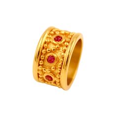 The design, inspired by Byzantine motifs, brings a new interpretation to the style of signet rings, adding a touch of elegance to the 16. 10 Istanbul look.  This ring features exotic, symbolic and abstract craftsmanship combining various ornamenting techniques to express luxury and wealth through the use of precious stones. During the Byzantine period the filigree metal work technique reaches its perfection.   Sterling Silver, Ruby When storing the jewelry:  We advise you to preserve the silver Byzantine Motifs, Stocking Fillers For Her, Forever Jewelry, Signet Rings, Exclusive Jewelry, Jewelry Ring Box, Mens Jewelry Bracelet, Silver Pieces, Ruby Ring