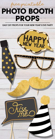 photo booth props for new year's eve party