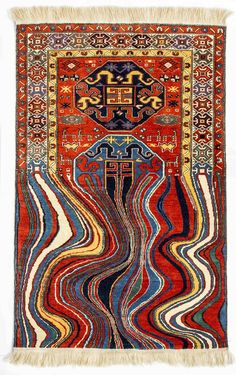 faig ahmed’s Embroidered Art Traditional Carpet Pattern, Carpet Diy, Painting Pottery, Textil Design, Embroidered Art, Design Textile, Arte Inspo