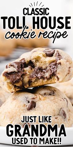 Toll House Chocolate Chip Cookies Tole House Chocolate Chip Cookie Recipe, Tollhouse Cookie Recipe, Nestle Toll House Cookies, Tollhouse Cookies