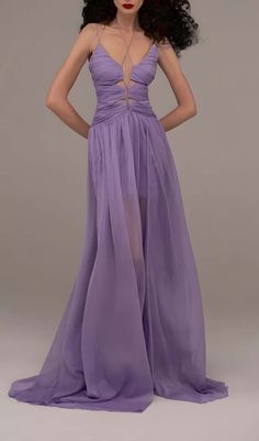 Steal the spotlight in the Cutout Tulle Maxi Dress in Light Purple, created exclusively for CB. Whimsical tulle drapes across your frame in this strapless maxi dress, featuring a cutout waist for a hint of skin. The sweetheart neckline flatters your décolletage while the dress floats around you as you walk. A romantic choice for weddings and formal events.Gentle Dry Clean Only Colour may vary due to lighting on images. The product images (without model) are closest to the true colour of the prod Tulle Maxi Dress, Resort 2023, Transparent Dress, Chiffon Gown, Strapless Maxi Dress, Flowing Skirt, Chiffon Maxi, 2023 Collection, Chiffon Maxi Dress