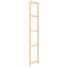 a wooden ladder is shown against a white background