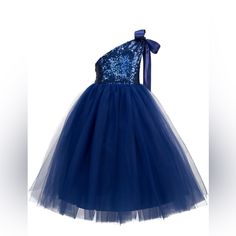 The Elegant Bodice Feature Is Made Of Sparkling Sequins And Tutu Tulle At The Bottom. The Skirt Has 5 Layers, Top 3 Layers Are Made Of Elegant Tulle. 4th And 5th Layers Are Soft Satin Lining To Bring Comfort To Your Little Girl While Wearing The Dress. Royal Blue Tulle Princess Dresses, Royal Blue Princess Dress For Dress-up, Royal Blue Tulle Dress For Pageant, Blue Tutu Dress For Summer Pageant, Blue Tutu Dress For Summer Pageants, Summer Blue Tutu Dress For Pageant, Summer Pageant Blue Tutu Dress, Navy Blue Girls Dress, Tutu Flower Girl Dress