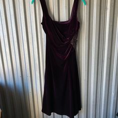 Velvet Short Cocktail Dress Purple. Strap Width And Seam 1” 100% Polyester 10% Fabric Very Flattering Silhouette Mid Weight Velvet Fabric With Enough Stretch Knee Length 39” Long Dark Purple Hoco Dress, Purple Hoco Dress, Purple Hoco, Cocktail Dress Purple, Velvet Short, Hoco Dress, Velvet Shorts, Short Cocktail Dress, Dress Purple