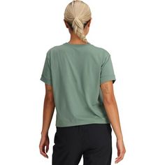 The Essential Boxy Tee's soft, recycled materials are comfortable, lightweight, and moisture-wicking, featuring UPF 30 protection for everyday wear. Outdoor Relaxed Fit Soft-washed Tops, Everyday Moisture-wicking Relaxed Fit T-shirt, Outdoor Moisture-wicking Relaxed Fit T-shirt, Moisture-wicking Short Sleeve Activewear In Recycled Polyester, Outdoor Relaxed Fit T-shirt With Pockets, Outdoor Research, Boxy Tee, Recycled Materials, Moisture Wicking