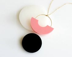 STILL NECKLACE N0. 1 black necklace circle black and | Etsy Beige Minimalist, Black And Beige, Black Necklace, Minimalist Necklace, Long Necklace, Pendant Necklaces, Necklace Etsy, Arch, Necklaces