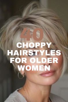 Short, choppy pixie cut with ash blonde color, styled for a youthful and modern look for older women. Easy Short Blonde Hairstyles, Choppy Graduated Bob, Worst Haircuts Ever Women, Short Edgy Hairstyles For Women, Trendy Choppy Hairstyles, Blonde Highlights For Women Over 60, Short Cut For Fine Hair Over 50, Over 60 Gray Hairstyles, Hairstyles 60 And Over