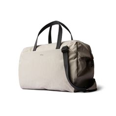 The 30 liter Lite Duffel is a traditional travel bag with a twist: rugged enough for adventure, but light enough to let you move like the wind. Constructed from recycled Dura Lite nylon, this duffel weighs just 600g, is durable and dirt resistant, and can be rolled and packed for travel. The spacious main compartment features wide-mouth, full double-ended zipper access, plenty of internal pockets, and a reinforced rim for extra stability. Carry it via the adjustable and detachable padded shoulde Aesthetic Duffel Bag, Versatile Duffle Bag With Luggage Sleeve For Outdoor, Functional Beige Travel Bag For Overnight Trips, Beige Functional Travel Bag For Overnight Trips, Casual Duffle Bag With Leather Handles For Outdoor, Practical Everyday Duffle Bag With Leather Handles, Functional Beige Travel Bag For Outdoor Activities, Functional Beige Travel Bag For Outdoor, Functional Beige Duffle Bag For Travel