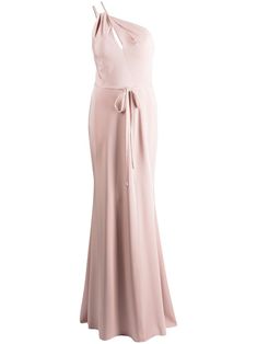 Shop Marchesa Notte Bridesmaids Novara one-shoulder dress with Express Delivery - FARFETCH Elegant Pink One-shoulder Floor-length Dress, Pink Fitted One-shoulder Bridesmaid Dress, Fitted Pink One-shoulder Bridesmaid Dress, Elegant Pink One Shoulder Floor-length Dress, Fitted Pink One Shoulder Bridesmaid Dress, Elegant Floor-length One Shoulder Pink Dress, Elegant Pink Floor-length One Shoulder Dress, Pink Tie-back Maxi Dress For Prom, Elegant Pink One-shoulder Maxi Dress