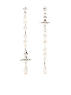 Vivienne Westwood Broken Pearl Earrings - Farfetch Vivian Westwood Earrings, Vivienne Westwood Pearl Earrings, Vivienne Westwood Necklaces, Viviane Westwood, Vivienne Westwood Accessories, Vivienne Westwood Earrings, Vivienne Westwood Jewelry, Vivienne Westwood Jewellery, Bell Ross