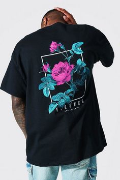 Women's Oversized Virtues Graphic T-shirt | Boohoo UK Graphic Shirt Design, T-shirt Print Design, Cool Shirt Designs, Design Jersey, Tshirt Printing Design, Shirt Design Inspiration, Graphic Tshirt Design, Shirt Print Design, Tee Shirt Designs