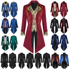 Make a grand entrance this Halloween with our Men's Steampunk Gothic Victorian Tailcoat Suit. This vintage-inspired suit is perfect for creating a standout look at any Halloween party, cosplay event, or themed gathering. The suit features a meticulously designed tailcoat jacket with intricate embroidery, button details, and a classic Victorian silhouette Gothic Stand Collar Outerwear For Costume Party, Gothic Stand-collar Outerwear For Costume Party, Gothic Outerwear With Stand Collar For Costume Party, Fitted Long Sleeve Costume For Parties, Steampunk Outerwear For Halloween Costume Party, Long Sleeve Costumes For Winter Fantasy Events, Fitted Long Sleeve Winter Costume, Steampunk Costume For Cosplay In Fall, Long Sleeve Costumes For Winter Costume Party