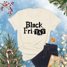 Black Fri-Yay Shirt, Christmas Black Fri-Yay Shirt, Shopping Shirt, Black Friday Group Shirts, Black Friday Sales Shirt, Black Friday Squad Exciting Tshits for babies Black Short Sleeve T-shirt For Winter, Black Winter Holiday T-shirt, Black T-shirt With Letter Print For Gift, Black Tops With Letter Print For Holiday, Black Holiday Tops With Letter Print, Black Holiday Top With Letter Print, Black Top As Christmas Gift, Black Cotton Shirt For Holiday, Black Cotton Shirt As A Gift