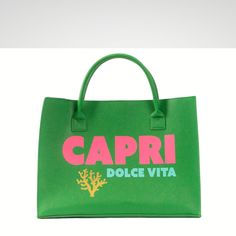 Capri Trendy Bag With Luggage Sleeve And Double Handle, Trendy Double Handle Shoulder Bag With Luggage Sleeve, Trendy Shopping Bags With Luggage Sleeve, Trendy Shopping Bag With Luggage Sleeve, Trendy Green Satchel With Leather Handles, Double Handle Satchel With Luggage Sleeve For Shopping, Green Satchel With Luggage Sleeve For Daily Use, Shopping Tote Bag With Luggage Sleeve, The Little Things